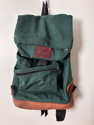 Винтажный 80-х EAGLE CREEK рюкзак кожи/шерсти войлок ремни замши низ РЕДКАЯ - Изображение 1 из 4