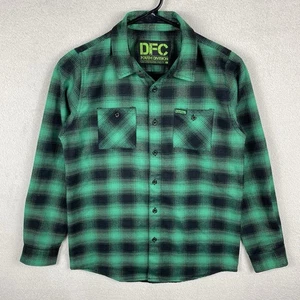 Camisa DIXXON Flannel Co DFC División Juvenil Talla L Verde Manga Larga Ropa de Trabajo - Imagen 1 de 8