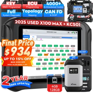 USED XTOOL X100 MAX IMMO Key Programmer Auto Diagnostic Tool Topology Mapping - Bild 1 von 17