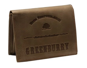 Greenburry Full Grain Vintage Portemonnaie grün , 371-30 - Picture 1 of 3