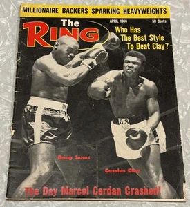 Original Vintage April 1966 The Ring Magazine Boxing Publication Cassius Clay - Picture 1 of 2
