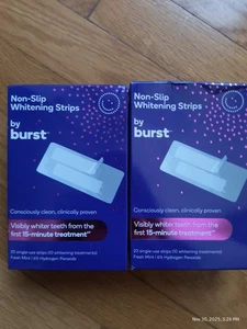 Strisce Sbiancanti Antiscivolo Scoppio Fresche Mint 20 Strisce per Scatola Due Scatole Sigillo LEGGI - Foto 1 di 5