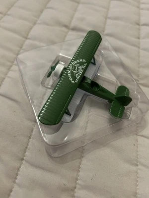 Vintage John Deere Moline, Illinois’s Diecast Biplane Green Gearbox Toys - Image 1 of 4