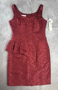 Rickie Freeman Teri Jon Women’s Scoop Neck Lined Lace Mini Sleeveless Dress SZ 8 - Picture 1 of 13