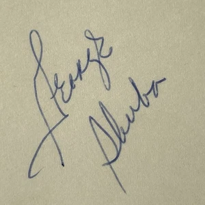 1955 Brooklyn Dodgers George Shuba Autograph 1955 World Series Baseball Champs - Picture 1 of 3