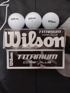 WILSON TITANIUM CORE PLUS Distance 3 GOLF BALL 2 PACK BUNDLE NEW - Picture 1 of 4