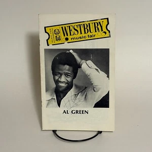 Vintage Al Green Westbury Music Fair Playbill - Signed - 1976 - Rare - Picture 1 of 5