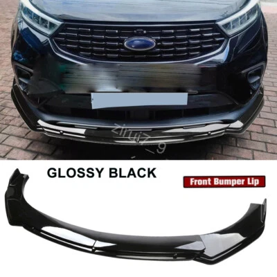 For Ford Edge 2016-2022 Front Bumper Lip Splitter Spoiler Body Kit Gloss Black Foto 1 de 4