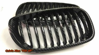 REJILLA RIÑONERA DELANTERA BMW E46 SERIE 2D 3 2003-2005 ASPECTO CARBONO Foto 1 de 4