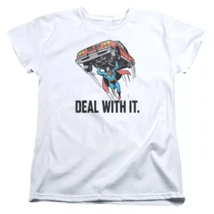 Superman "Deal With It" Damen T-Shirt - Bild 1 von 3