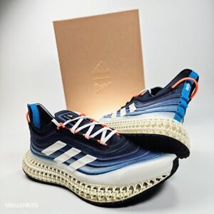 Adidas 4DFwd X Parley Herren US 13 marineblau weiß orange Strick Sport Netzläufer