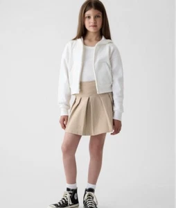 Gap Kids Girls Light Brown, Tan School Uniform Skirt Size 12 Adjustable Waist - Picture 1 of 5