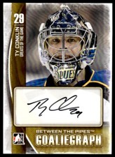 2013-14 In The Game Between the Pipes Goaliegraphs Ty Conklin Auto #A-TC