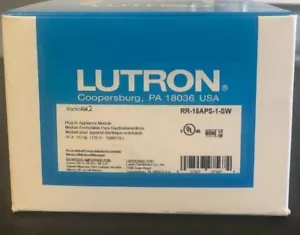 Nuovo Lutron RR-15APS-1-SW Modulo 1 Presa Plug-In 120 Volt 15 Ampere RadioRA 2 - Foto 1 di 6