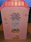 Barbie Pink Portable Fold Up Magi-Key Doll House Cottage by Mattel 2000 Untested