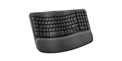 Logitech Wave Keys Kabellose Ergonomische Tastatur - Grauweiß, Italienisch - Bild 1 von 4