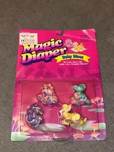 Vintage Magic Baby Dinos (Galoob, 1992) Figurine Doll Set Unopened B1 - Picture 1 of 4