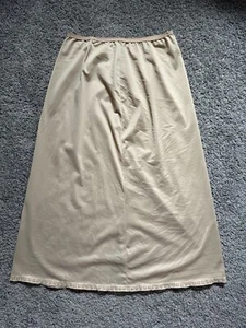 Vintage Gossard Artemis Skirt Slip Size Large Beige Made In USA Lingerie - Picture 1 of 7