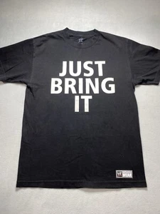 WWE The Rock “Just Bring It” T-Shirt Mens M Black Wrestling Authentic Vintage - Picture 1 of 15