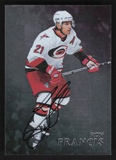 1998-99 Be A Player Autographs Ron Francis #174 - Carolina Hurricanes - HOF