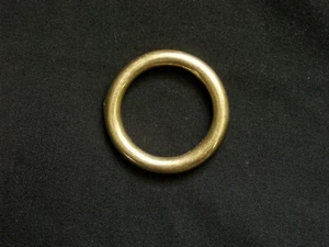 Solid Cast Brass O Ring 1" ID 1.40" OD 4.7 mm Thick Saddle Leather 1, 5, or 10 - Picture 1 of 3