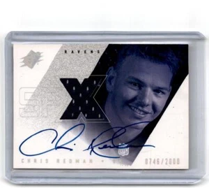 2000 SPx #137 Chris Redman Patch Auto RC /2000 - Picture 1 of 2