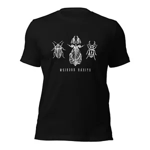AESTHETIC GOTHIC unisex Black T-shirt Occult Magic Witchcraft Magic - Entomology - Picture 1 of 40
