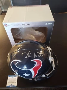 Deshaun Watson Autographed Full Sized Auth Helmet Houston Texans W/ Beckett Coa - Picture 1 of 5