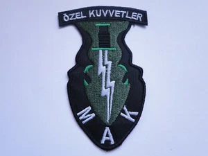 Parche de las Fuerzas Especiales de Turquía MAK blanco-verde aprox. 10x 6 cm - Imagen 1 de 1