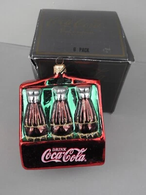 POLONAISE XMAS ORNAMENT Kurt S Adler Coca Cola 6 PACK Coke - Image 1 of 3