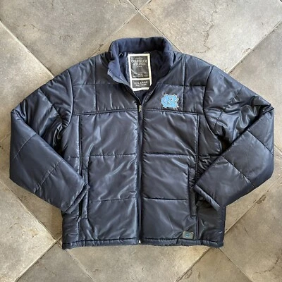 North Carolina Tar Heels UNC Down Puffer Jacket Mens 2XL Colosseum Two Sided - Image 1 of 4