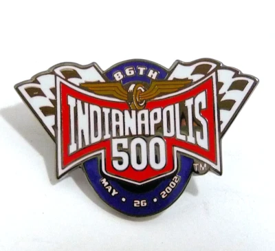 2002 Indianapolis 500 Commemorative Collector Lapel Pin 86th Running  - Image 1 of 3