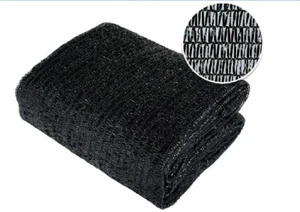 70% tela de sombra bloqueador solar negro UV 10 ftX10 pies para cubierta vegetal pérgola dosel yarda - Imagen 1 de 5