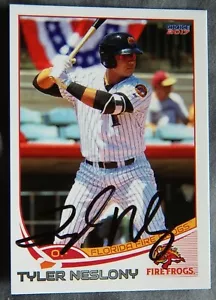 Atlanta Braves Tyler Neslony signierte 2017 Florida Fire Frösche Autogrammkarte - Bild 1 von 1