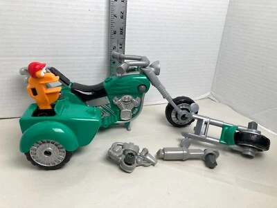Disney Handy Manny Fix it Right motocicleta con llave oxidada usada 2008 Mattel Foto 1 de 4