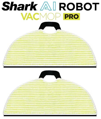 2件装鲨鱼AI机器人VACMOP AV2000WD RV2000WD RV2001WDCA拖把垫 — 第 1/4 张图片