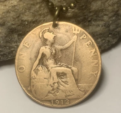 Colgante Moneda Reino Unido Año del Titanic 1912 Unisex Londres. Antiguo. Gran regalo 🎁 Foto 1 de 4