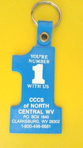 Schlüsselanhänger CCCS of North Central West Virginia. Clarksburg Schlüsselanhänger Ringetikett - Bild 1 von 2