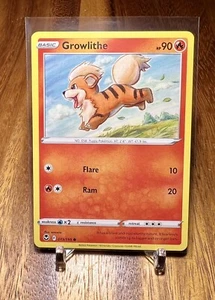 Growlithe 019/195 Non Holo Silver Tempest Pokemon Karte NM - Bild 1 von 2