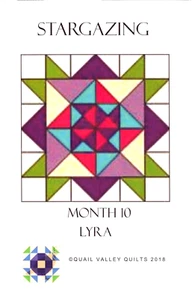 Wachteltal Quilts ~ Quiltmuster Lyra Monat 10 - Bild 1 von 5