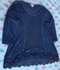 T102 Style & Co Womens purple Top Size 2X