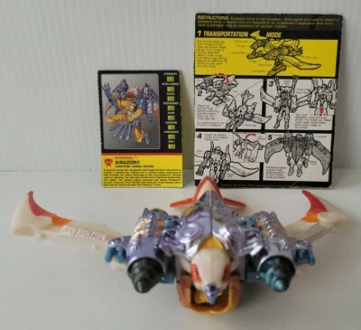 TRANSFORMERS BEAST WARS AIRAZOR METAL CHROME BIRD EAGLE HAWK 1999 MISSING FEET - Image 1 of 4
