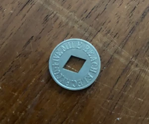 Antique Five Mile Beach Electric Railway Wildwood New Jersey Transit Token NJ - Picture 1 of 3