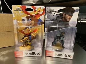 Banjo Kazooie + SNAKE AMIIBO NEU Super Smash Bros 3DS WiiU Nintendo Switch Bundle - Bild 1 von 9