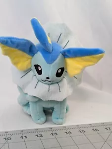 Tomy Takara Pokemon Vaporeon Plush 8 Inch Stuffed Animal Toy - Picture 1 of 10