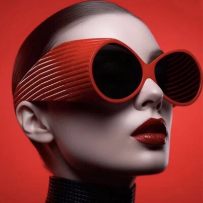 Негабаритные солнцезащитные очки стимпанк круглый женщин ретро винтажный панк абажур очки УФ - Изображение 1 из 4