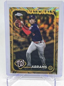 2024 Topps Gilded Collection CJ Abrams Gold Wave Refractor /75 - Nationals - Picture 1 of 2