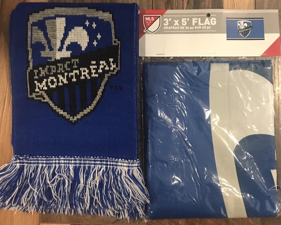 impact montréal scarf foulard IMFC saison inaugural season 2012 MLS soccer -flag - Image 1 of 4