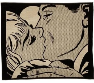 Toalla de playa Roy Lichtenstein Kiss II edición limitada barneys - Imagen 1 de 5