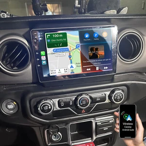 Android 13.0 CarPlay Car Radio GPS for 2018 2019-2022 Jeep Wrangler JL Gladiator - Picture 1 of 24
